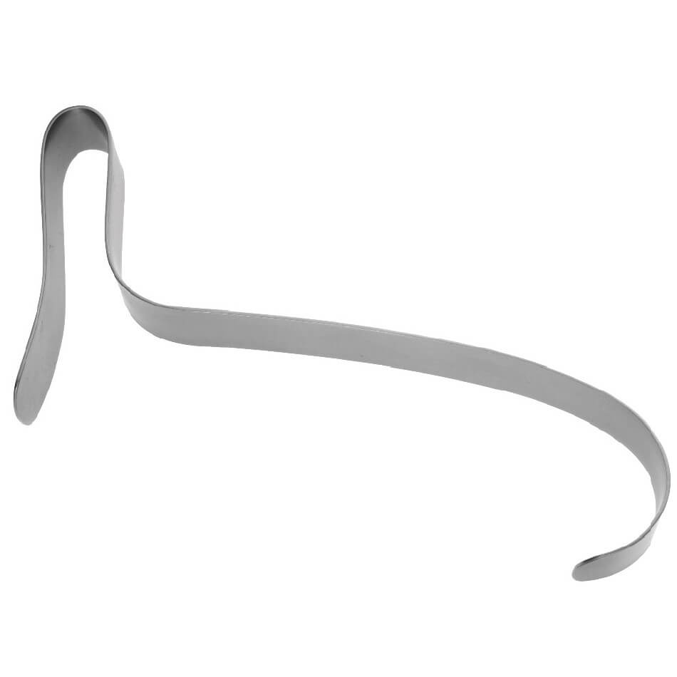 Weisman-Graves Nonconductive Vaginal Speculum, One Smoke Tube, Extra-Large (Clinton), Right Opening, 15.0 Cm X 4.0 Cm Blade